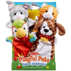 Ляльковий театр "Домашні тварини", 4 шт., ТМ Melissa&Doug Ляльковий театр "Домашні тварини", 4 шт., ТМ Melissa&Doug