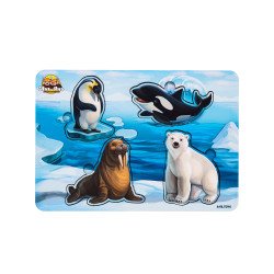 Рамка-вкладиш "Артика тварини: мама та малюк", ТМ "Ань-Янь" Рамка-вкладиш "Артика тварини: мама та малюк", ТМ "Ань-Янь"