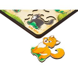 Рамка-вкладиш "Тришарові домашні тварини: мама, тато і малюк", ТМ "Ань-Янь"