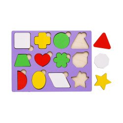 Рамка - вкладиш "Геометричні фігури", ТМ "Ань-Янь" Рамка - вкладиш "Геометричні фігури", ТМ "Ань-Янь"