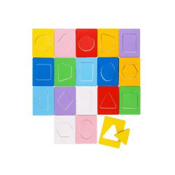 Дерев'яні дошки Сегена "Геометричні фігури", ТМ "UBBEES"