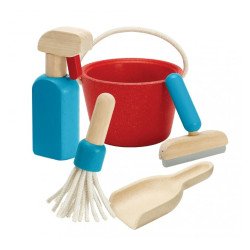 Деревянная игрушка Набор для уборки, ТМ PLAN TOYS Деревянная игрушка Набор для уборки, ТМ PLAN TOYS