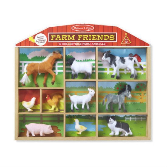 Ігровий набір тварин ферми, 10 шт., Melissa&Doug