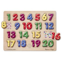 Звуковий пазл "Іспанські цифри",  ТМ Melissa&Doug Звуковий пазл "Іспанські цифри",  ТМ Melissa&Doug