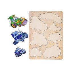 Рамка-вкладиш "Машинки-великий", ТМ "Ань-Янь" Рамка-вкладиш "Машинки-великий", ТМ "Ань-Янь"