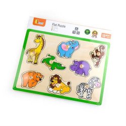 Дерев'яна рамка-вкладиш Звірята, Viga Toys Дерев'яна рамка-вкладиш Звірята, Viga Toys