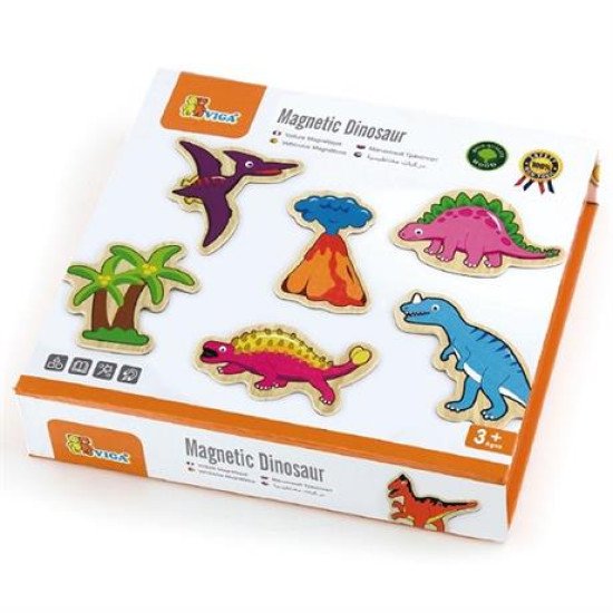 Набір магнітів Динозаври, 20 шт., Viga Toys