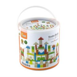 Дерев'яні кубики Кольорові блоки, 80 шт., 2,5 см,  Viga Toys Дерев'яні кубики Кольорові блоки, 80 шт., 2,5 см,  Viga Toys