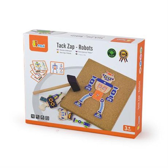 Набір для творчості Дерев'яна аплікація Робот, Viga Toys