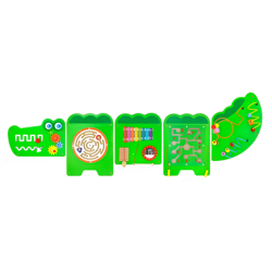 Бізіборд Крокодил, 5 секцій, Viga Toys Бізіборд Крокодил, 5 секцій, Viga Toys