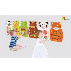 Бізіборд Жабка з рахівницею, Viga Toys Бізіборд Жабка з рахівницею, Viga Toys