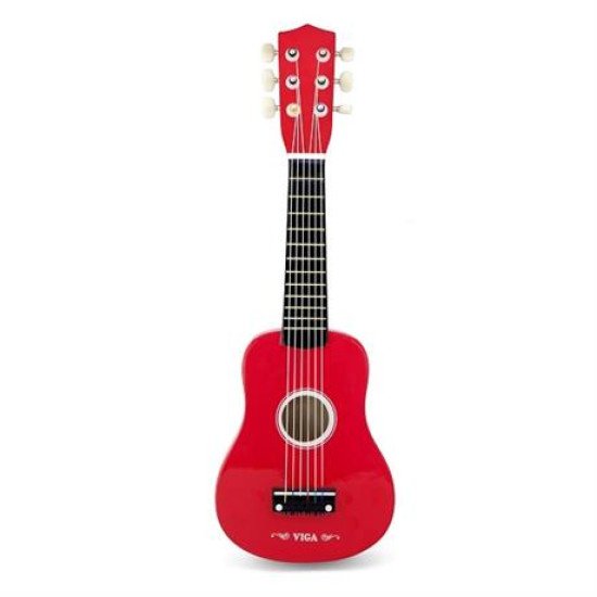 Музична іграшка Гітара, червоний, Viga Toys