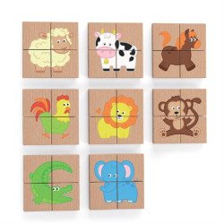 Магнітні пазли  Звірятка, 32 ел., Viga Toys