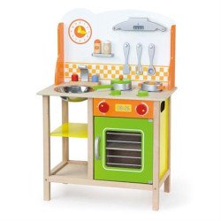 Дитяча кухня з дерева з посудом , Viga Toys