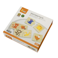 Логічний пазл Що їдять звірятка, 24 ел,Viga Toys Логічний пазл Що їдять звірятка, 24 ел,Viga Toys