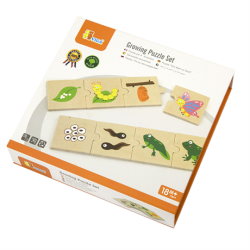 Логічний пазл Що з чого виростає, 24 ел, Viga Toys