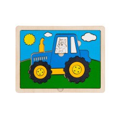 Рамка-пазл "Трактор", ТМ "Ань-Янь"