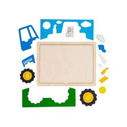 Рамка-пазл "Трактор", ТМ "Ань-Янь" Рамка-пазл "Трактор", ТМ "Ань-Янь"