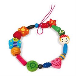 Набір для творчості Дерев'яні намистини, Viga Toys Набір для творчості Дерев'яні намистини, Viga Toys
