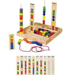 Навчальний набір Шнурівка логіка, Viga Toys Навчальний набір Шнурівка логіка, Viga Toys
