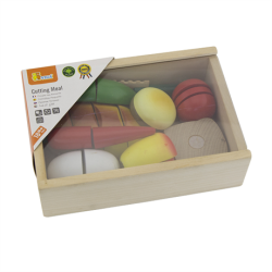 Іграшкові продукти Нарізана їжа з дерева, Viga Toys Іграшкові продукти Нарізана їжа з дерева, Viga Toys