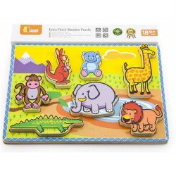 Дерев'яна рамка-вкладиш  Звірятка, Viga Toys Дерев'яна рамка-вкладиш  Звірятка, Viga Toys