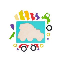 Рамка-пазл "Бетономішалка", ТМ "Ань-Янь"