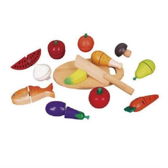 Іграшкові продукти Нарізана їжа з дерева, Viga Toys