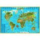 Карта світу для дітей на картоні на планках, Картографія