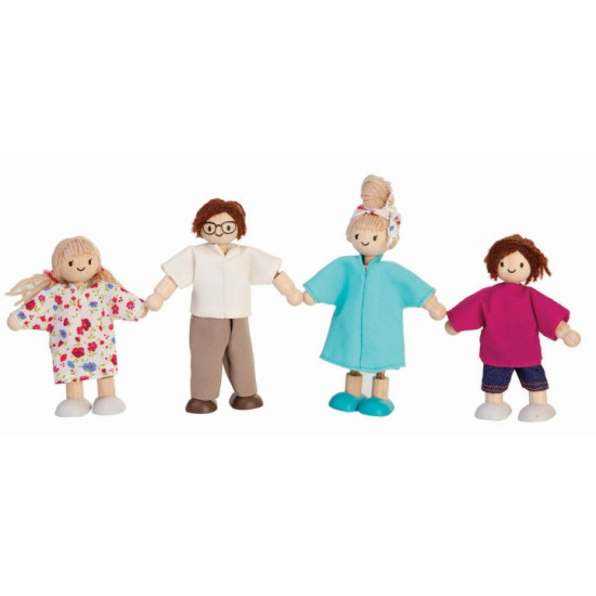 Деревянная игрушка Современная кукольная семья, TM PLAN TOYS