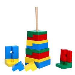 Пірамідка “Головоломка” 14 ел.,ТМ Komarovtoys 