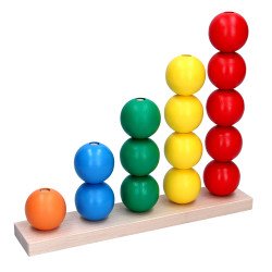 Пірамідка – сортер “Рахівничка Максі”, ТМ КомаровТойс Пірамідка – сортер “Рахівничка Максі”, ТМ КомаровТойс