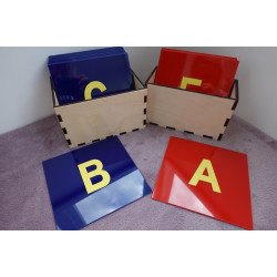 Шорсткий алфавіт із друкованих літер. Російський алфавіт