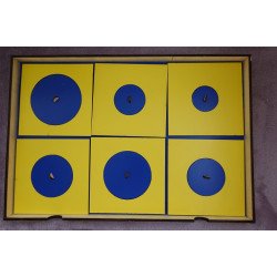 Комод Геометрический с комплектом рамок, Монтессори