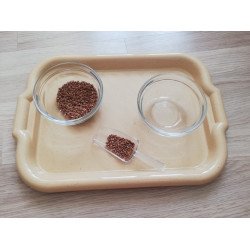 Набір для пересипання лопаткою (піднос, 2 фарфорові салатниці, лопаткою)