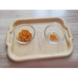 Набір для пересипання ложкою (піднос, 2 фарфорові салатниці, ложкою)