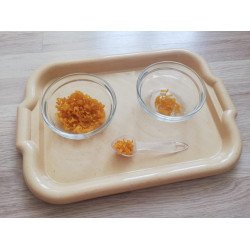 Набір для пересипання ложкою (піднос, 2 фарфорові салатниці, ложкою)