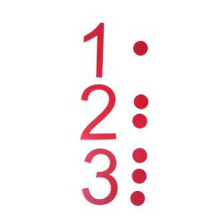 Цифри та чіпси в коробці. Монтессорі