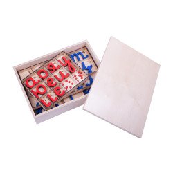 Макетниця комплект з рухомим дерев'яним алфавітом українська, Монтессорі