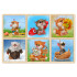 Набір розрізних пазлів: Котики та мишеня (6 штук), ТМ "Ань-Янь"