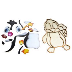 Контурний пазл - Пінгвін, ТМ "Ань-Янь"