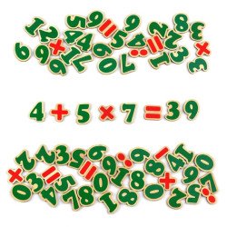 Набір. Цифри та знаки на магнітах 72 елементи, ТМ Komarovtoys Набір. Цифри та знаки на магнітах 72 елементи, ТМ Komarovtoys