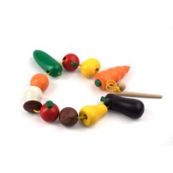 Шнуровка “Фрукти та овочі”,  ТМ Komarovtoys  Шнуровка “Фрукти та овочі”,  ТМ Komarovtoys