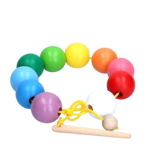 Шнуровка “Кольорові кульки”, ТМ Komarovtoys 