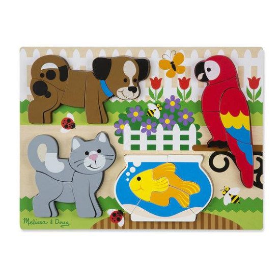 Формовий пазл "Домашні тварини", Melissa&Doug