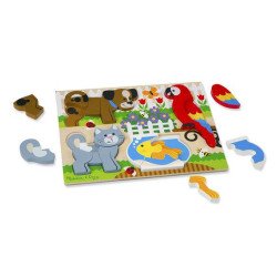 Формовий пазл "Домашні тварини", Melissa&Doug Формовий пазл "Домашні тварини", Melissa&Doug