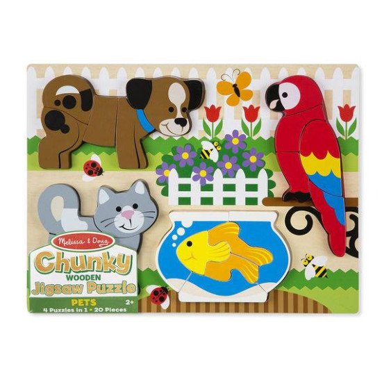 Формовий пазл "Домашні тварини", Melissa&Doug