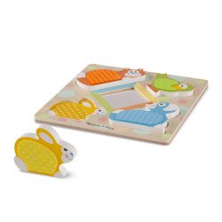 Дзеркальний формовий пазл з пухнастими домашніми тваринами, Melissa&Doug Дзеркальний формовий пазл з пухнастими домашніми тваринами, Melissa&Doug