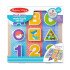 Перший дерев'яний формовий пазл "Букви / Цифри", Melissa&Doug