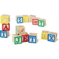 Дерев'яна азбука / цифри на кубиках, Melissa&Doug Дерев'яна азбука / цифри на кубиках, Melissa&Doug